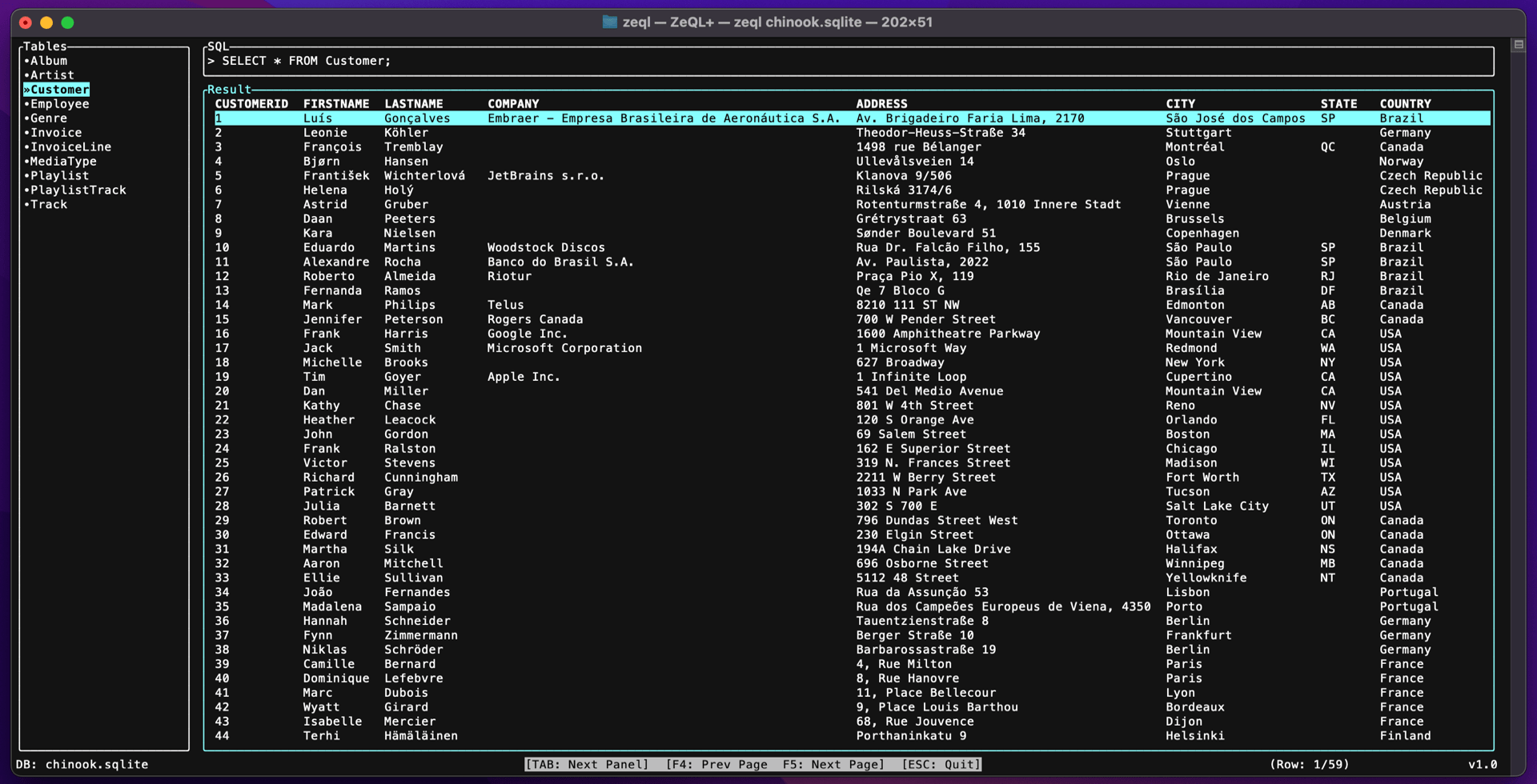 ZeQL+ Screenshot